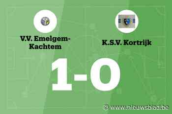 VV Emelgem-Kachtem beëindigt de zegereeks van KSV Kortrijk