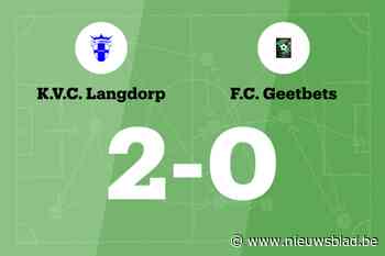 Langdorp verslaat Geetbets