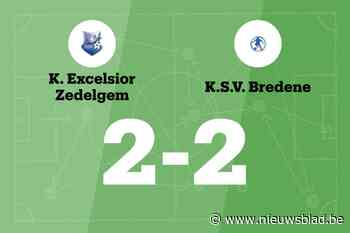 Excelsior Zedelgem sleept gelijkspel uit de brand in de thuiswedstrijd tegen SV Bredene