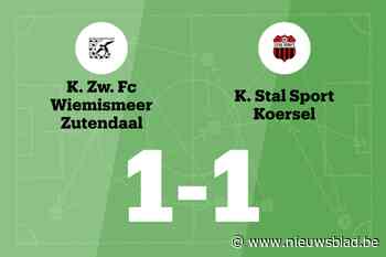 Wiemismeer speelt gelijk tegen Stal