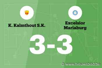 Kalmthout en Excelsior Mariaburg eindigt op 3-3