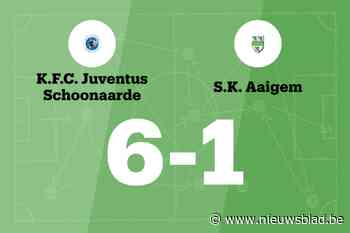 Juventus Schoonaarde B overklast SK Aaigem