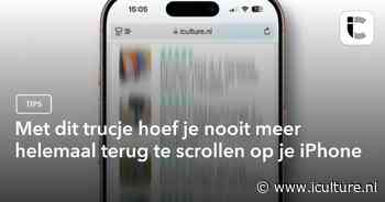 Met dit trucje hoef je nooit meer helemaal terug te scrollen op je iPhone