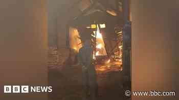 Farm's harvest at risk after barn arson attack