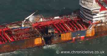 US oil tanker hit in North Sea crash to be towed into Port of Tyne