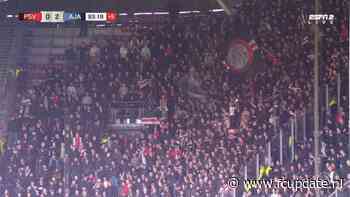 Ajax-supporters hebben de middag van hun leven en komen met duidelijke boodschap aan PSV-fans