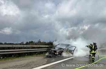 FW-RS: PKW Brand auf der A1 Fahrtrichtung Köln