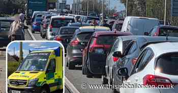 Child in hospital after multi-vehicle crash near Brentwood village