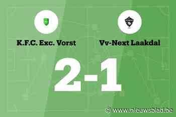 Exc. Vorst verslaat Laakdal NXT met 2-1 en eindigt reeks zonder overwinning