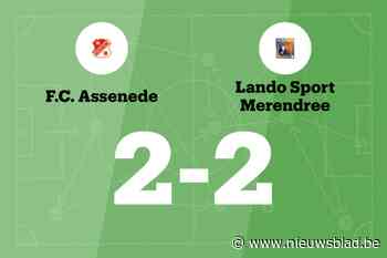 LS Merendree speelt gelijk in uitwedstrijd tegen FC Assenede