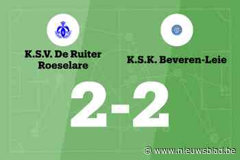 SK Beveren-Leie sleept gelijkspel uit de brand in de uitwedstrijd tegen SV De Ruiter