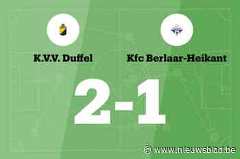 Berlaar-Heikant B nog steeds zonder zege na verlies tegen VV Duffel