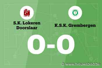 Doelpuntloos gelijkspel tussen SKL Doorslaar B en KSK Grembergen B