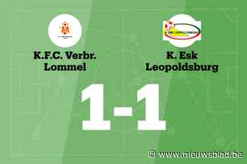 V. Lommel speelt gelijk tegen ESK Leopoldsburg