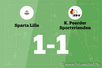 Sp. Lille en Peer SV delen de punten