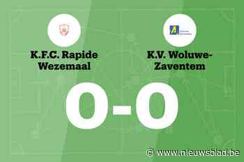Rapide Wezemaal en Woluwe-Zaventem komen niet tot scoren