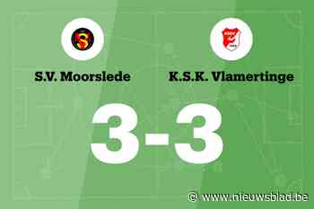 SK Vlamertinge sleept gelijkspel uit de brand in de uitwedstrijd tegen SV Moorslede