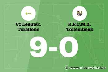 Leeuwkens Teralfene B maakt veel doelpunten thuis tegen Tollembeek