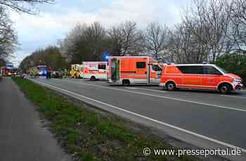 FW Pulheim: Brauweiler - Auffahrunfall mit vier Verletzten
