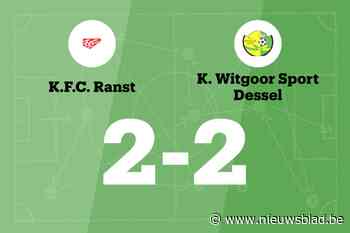 Ranst sleept gelijkspel uit de brand in de thuiswedstrijd tegen Witgoor