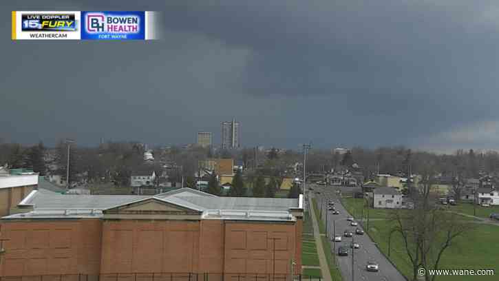 Severe storms exit and we cool down tonight