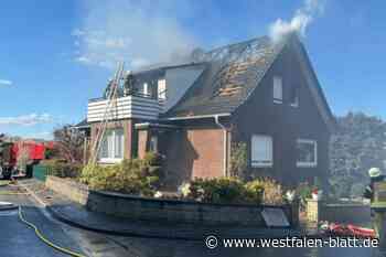 Wohnhausbrand in Preußisch Oldendorf