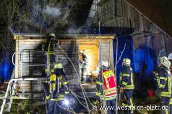 Einsatz mit Brechwerkzeug: Brand in mobiler Sauna