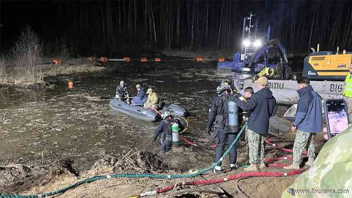 US military working to recover 70 ton vehicle from Lithuanian swamp as 4 Army soldiers remain missing