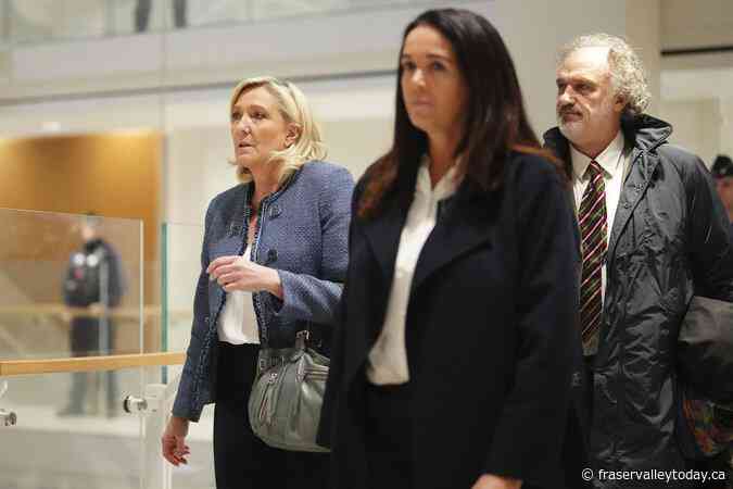 French court finds far-right leader Marine Le Pen guilty in embezzlement case