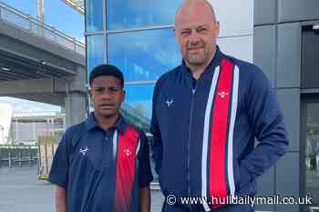 Papua New Guinea starlet Junior Bini Kaeaka arrives in England for groundbreaking Hull KR move