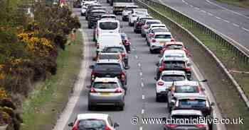 Ashington A189 two-vehicle crash causes road closure and huge traffic buildup