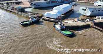 Work completed on part of new warship at Cammell Laird