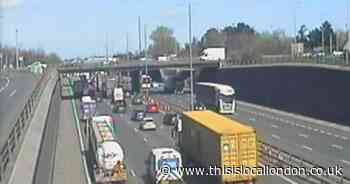 LIVE as Dartford Crossing lanes closed by crash with long delays warned