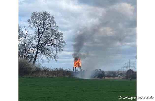 POL-OF: Vier brennende Hochsitze binnen weniger Tage: Polizei ermittelt wegen Brandstiftung und prüft Zusammenhang