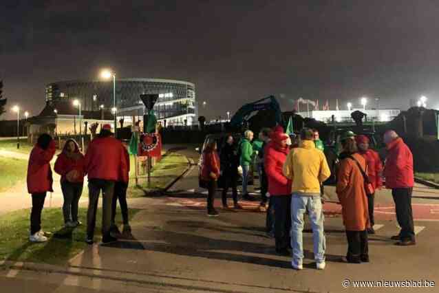 Ook stakingspiket aan hoofdkwartier van Barco