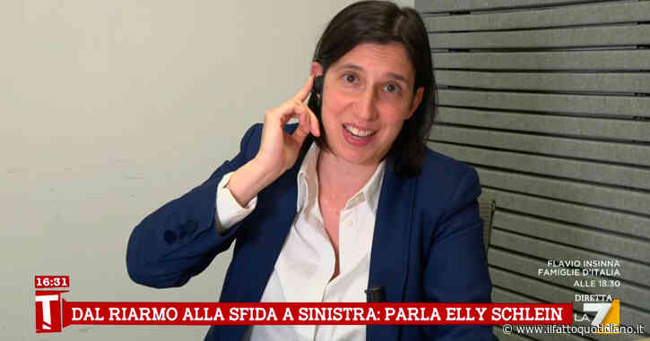 Schlein a La7: “Calenda decida, non può avere i piedi in due scarpe. M5s? Tra noi intese sul riarmo”