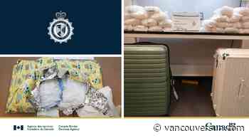 Border agents seize suitcases of hidden meth at YVR