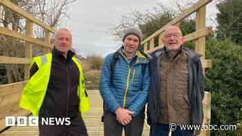 Former rail line reopens to walkers