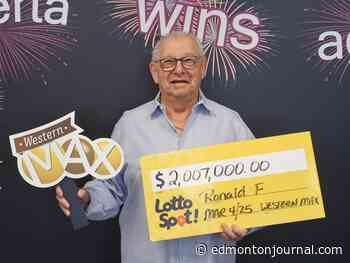 'Use this to help my family': Grande Prairie man wins $2 million on Western Max lotto