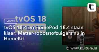 tvOS 18.4 en HomePod 18.4 staan klaar: Matter-robotstofzuigers nu in HomeKit