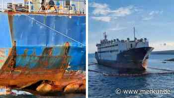 Geisterschiff zerfällt vor Kroatiens Adria-Küste – Experten fürchten Katastrophe