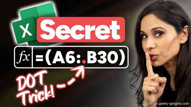 You’re ONE DOT Away from Cleaner Excel Reports : Trim Refs