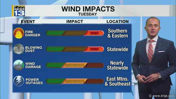 Windy start to April across New Mexico