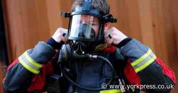 Firefighters tackle house fire in North Yorkshire