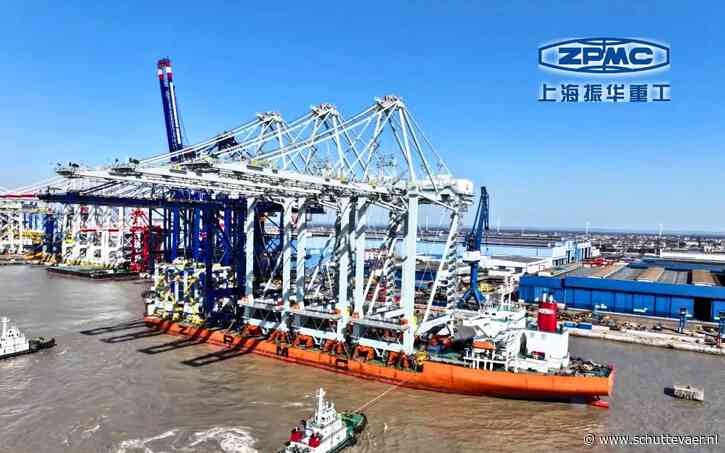 Grootste containerkranen onderweg naar ECT Delta Rotterdam