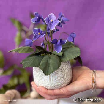 Video Tutorial: Crepe Paper African Violet