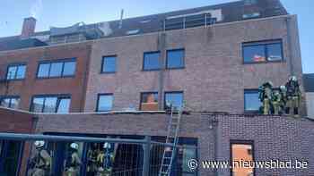 Brand bij dakwerken in stationsbuurt in Hasselt