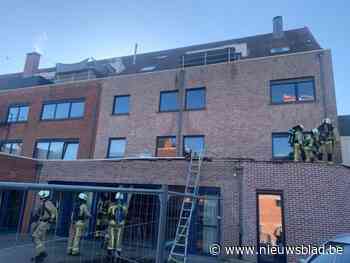 Brand bij dakwerken in stationsbuurt in Hasselt