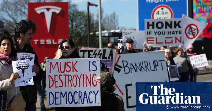 Global protests against Tesla CEO Elon Musk – video