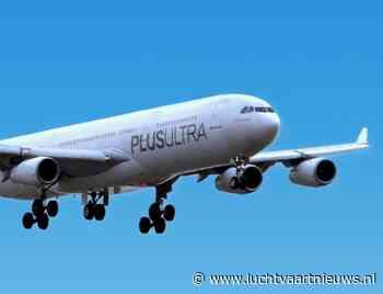 In beeld: 24 jaar oude Airbus A340 landt op Twente Airport voor ontmanteling